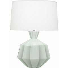 Matte Celadon Orion Table Lamp in Matte Celadon Glazed Ceramic Color