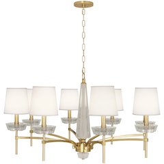 Cristallo Chandelier in Modern Brass Color