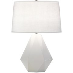 Lily Delta Table Lamp in Lily Glazed Ceramic Color