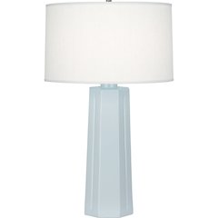 Baby Blue Mason Table Lamp in Baby Blue Glazed Ceramic Color