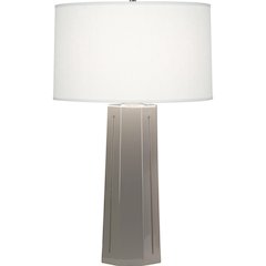 Smokey Taupe Mason Table Lamp in Smoky Taupe Glazed Ceramic Color