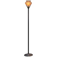 Beaux Arts Torchiere in Antiqued Rust Color