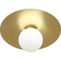 Dal Flushmount in Modern Brass Color