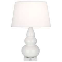 Lily Small Triple Gourd Accent Lamp in Lily Glazed Ceramic Color