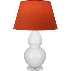 Lily Double Gourd Table Lamp in Lily Glazed Ceramic Color