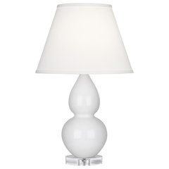 Lily Small Double Gourd Accent Lamp in Lily Glazed Ceramic Color