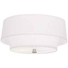 Decker Flushmount in Polished Nickel Color