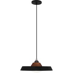 Mavisten Edition Far Pendant in Black Powdercoated Iron Color