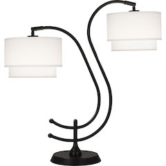 Charlee Table Lamp in Matte Black Powder Coat Color