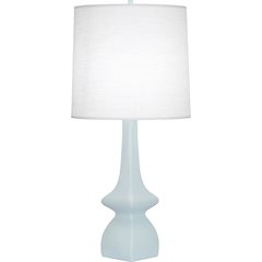 Baby Blue Jasmine Table Lamp in Baby Blue Glazed Ceramic Color