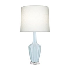 Baby Blue Emma Accent Lamp in Baby Blue Glazed Ceramic Color