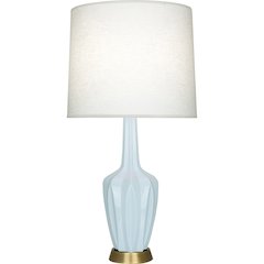 Baby Blue Emma Table Lamp in Baby Blue Glazed Ceramic Color