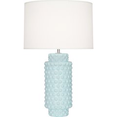 Baby Blue Dolly Table Lamp in Baby Blue Glazed Textured Ceramic Color