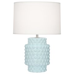 Baby Blue Dolly Accent Lamp in Baby Blue Glazed Textured Ceramic Color