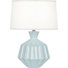 Baby Blue Orion Accent Lamp in Baby Blue Glazed Ceramic Color