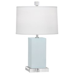Baby Blue Harvey Accent Lamp in Baby Blue Glazed Ceramic Color