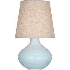 Baby Blue June Table Lamp in Babay Blue Glazed Ceramic Color