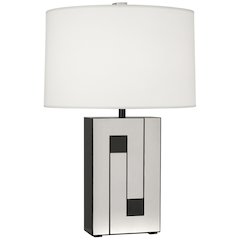 Blox Table Lamp in Black Enamel Color