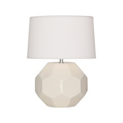 Bone Franklin Accent Lamp in Bone Glazed Ceramic Color