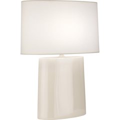 Bone Victor Table Lamp in Bone Glazed Ceramic Color