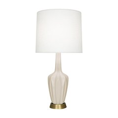 Bone Emma Accent Lamp in Bone Glazed Ceramic Color