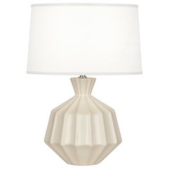 Bone Orion Accent Lamp in Bone Glazed Ceramic Color