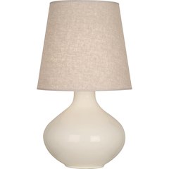 Bone June Table Lamp in Bone Glazed Ceramic Color