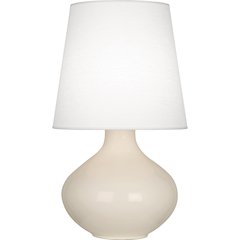 Bone June Table Lamp in Bone Glazed Ceramic Color