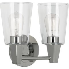 Wheatley Wall Sconce in Polished Chrome Color