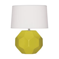 Citron Franklin Accent Lamp in Citron Glazed Ceramic Color