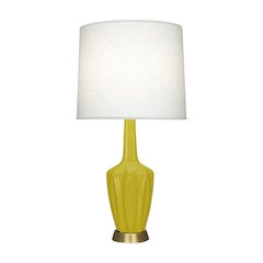 Citron Emma Accent Lamp in Citron Glazed Ceramic Color