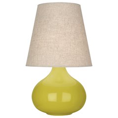 Citron June Accent Lamp in Citron Glazed Ceramic Color