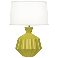 Citron Orion Accent Lamp in Citron Glazed Ceramic Color