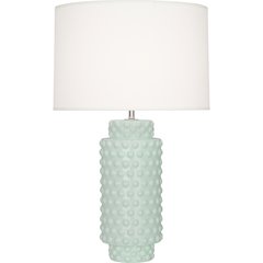 Celadon Dolly Table Lamp in Celadon Glazed Textured Ceramic Color