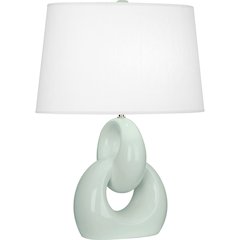 Celadon Fusion Table Lamp in Celadon Glazed Ceramic Color
