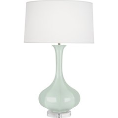 Celadon Pike Table Lamp in Celadon Glazed Ceramic Color
