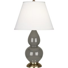 Ash Small Double Gourd Accent Lamp in Ash Glazed Ceramic Color