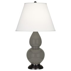 Ash Small Double Gourd Accent Lamp in Ash Glazed Ceramic Color