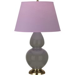 Ash Double Gourd Table Lamp in Ash Glazed Ceramic Color
