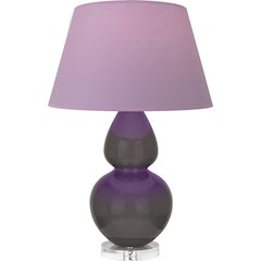Ash Double Gourd Table Lamp in Ash Glazed Ceramic Color