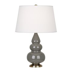 Ash Small Triple Gourd Accent Lamp in Ash Glazed Ceramic Color