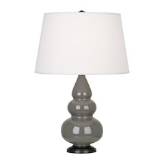 Ash Small Triple Gourd Accent Lamp in Ash Glazed Ceramic Color
