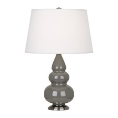 Ash Small Triple Gourd Accent Lamp in Ash Glazed Ceramic Color