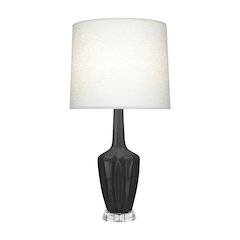 Ash Emma Accent Lamp in Ash Glazed Ceramic Color