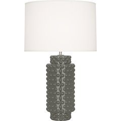 Ash Dolly Table Lamp in Ash Glazed Textured Ceramic Color
