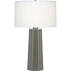 Ash Mason Table Lamp in Ash Glazed Ceramic Color