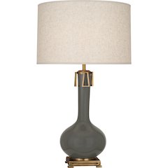 Ash Athena Table Lamp in Ash Glazed Ceramic Color