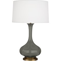 Ash Pike Table Lamp in Ash Glazed Ceramic Color