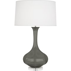Ash Pike Table Lamp in Ash Glazed Ceramic Color