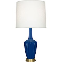 Cobalt Emma Table Lamp in Cobalt Glazed Ceramic Color